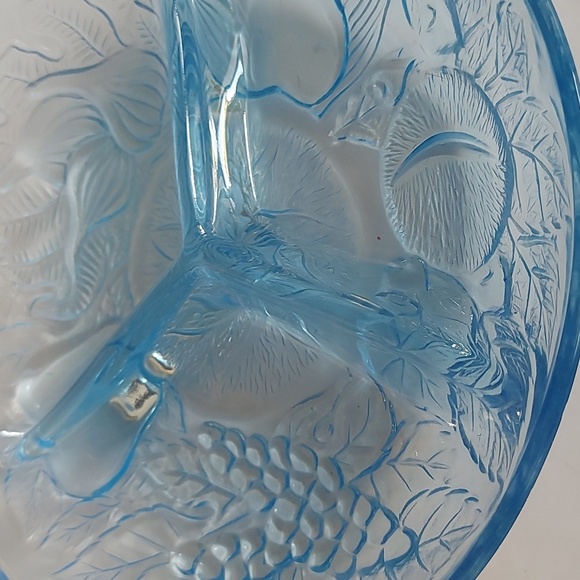 💙Vintage KIG Indonesia Divided Plate Bowl Fruit Apple Pear Grapes 3 Section - Picture 3 of 6